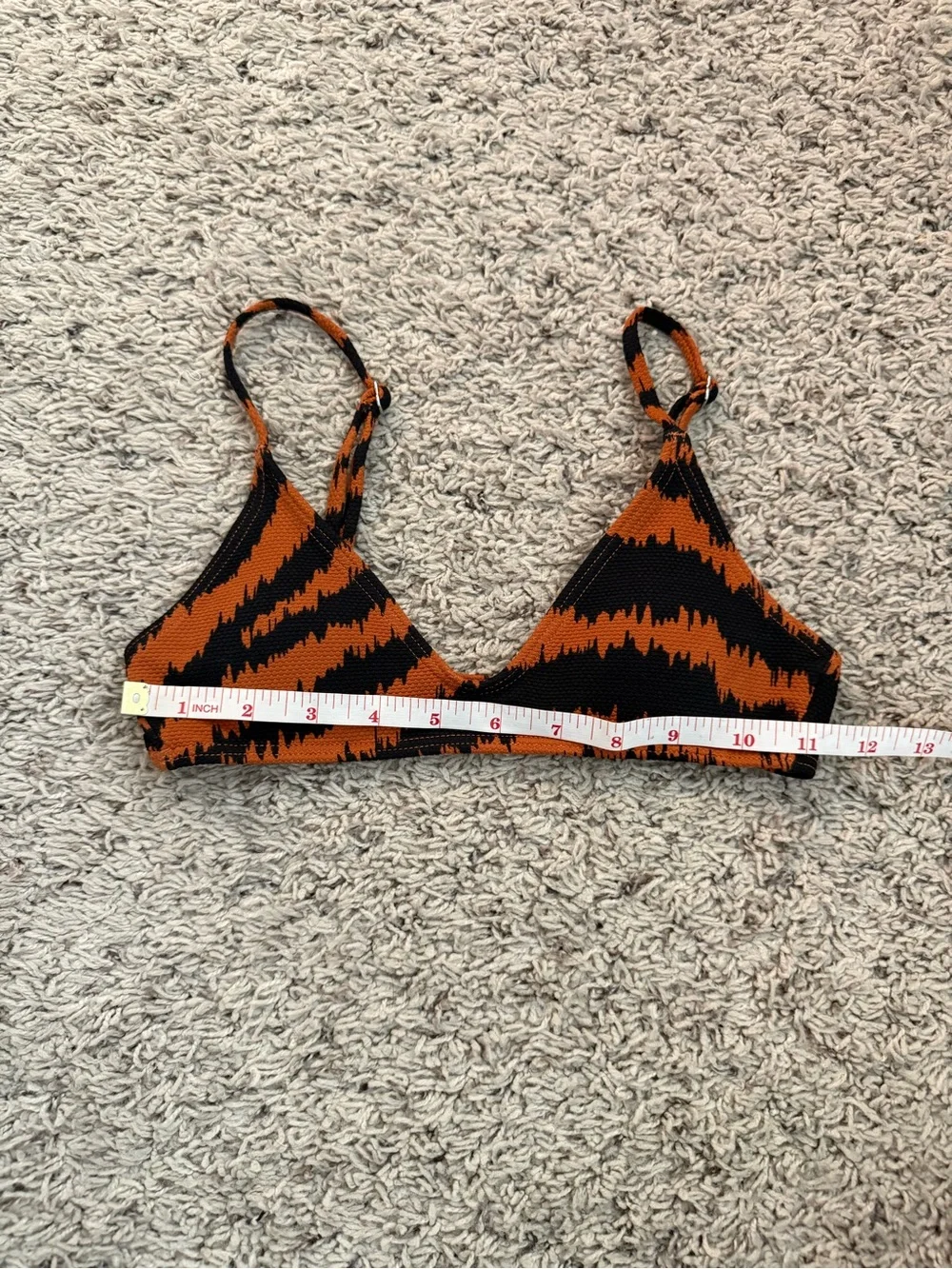 Billabong Bikini Top Black and Orange XS - Picture 3 of 4